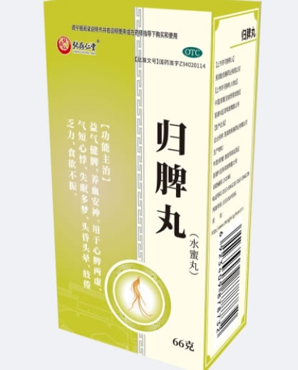 张存仁/张存仁堂归脾丸招商代理 66g