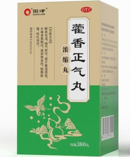 国津藿香正气丸招商代理 380丸 安徽张恒春