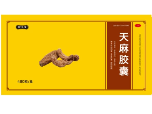 记生堂天麻胶囊招商代理 480粒