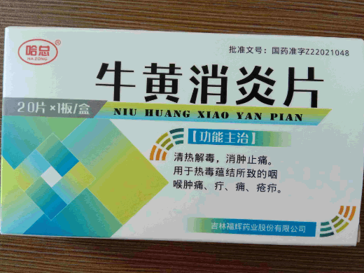 哈总牛黄消炎片招商代理 20片