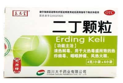 玉君堂二丁颗粒招商代理 6袋 无糖 四川大千药业