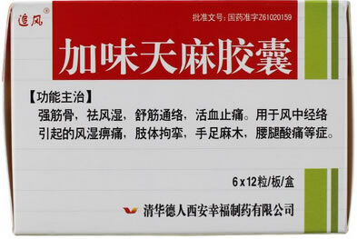 追风加味天麻胶囊招商代理 72粒 追风