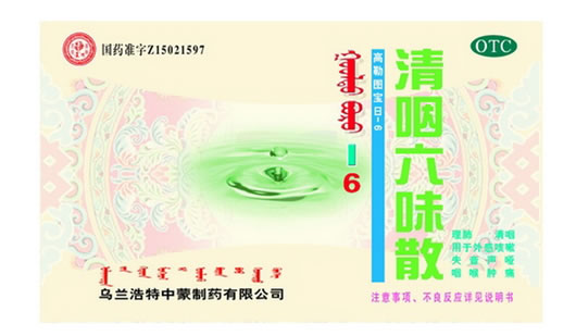 清咽六味散招商代理 6袋 中蒙制药