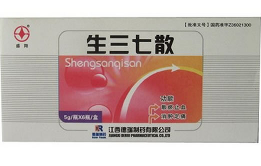 盛翔生三七散招商代理 6瓶
