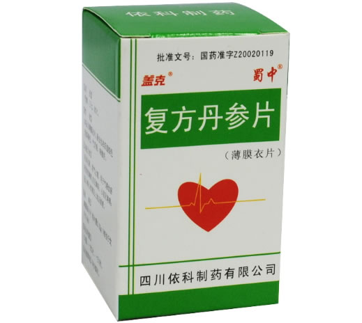 蜀中/盖克复方丹参片招商代理 60片 薄膜衣片