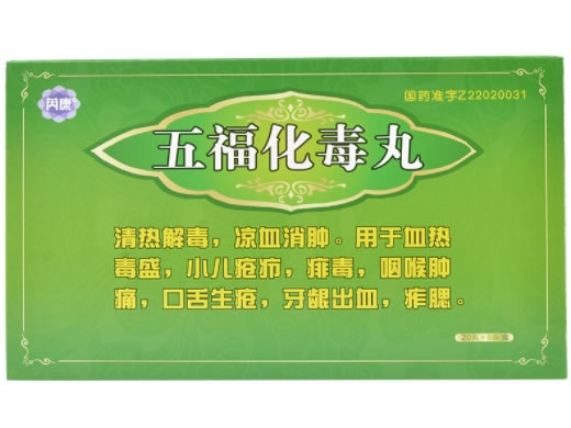 五福化毒丸招商代理 8袋 银诺克药业