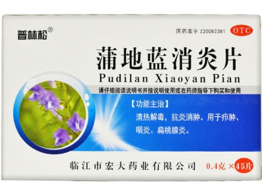 普林松蒲地蓝消炎片招商代理 45片