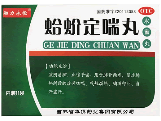 动力永恒蛤蚧定喘丸招商代理 11袋 华侨药业