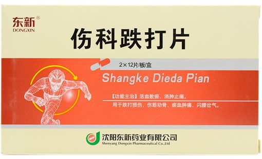 东新伤科跌打片招商代理 :伤科跌打片 0.35g*24片 沈阳东新药业
