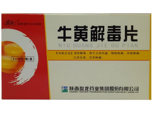 盘龙牛黄解毒片招商代理 24片 陕西盘龙药业