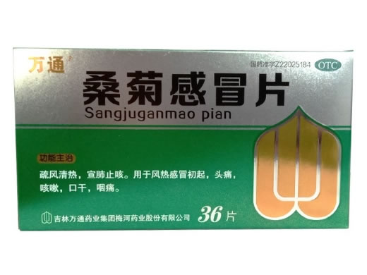 万通桑菊感冒片招商代理 36片