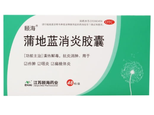 颐海蒲地蓝消炎胶囊招商代理 48粒(OTC版) 颐海