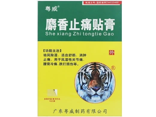 粤威麝香止痛贴膏招商代理 10片