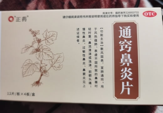 正药通窍鼻炎片招商代理 48片