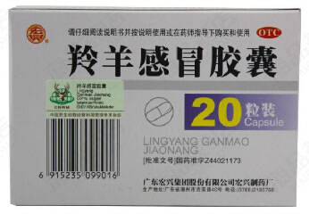 羚羊感冒胶囊招商代理 :羚羊感冒胶囊 0.42g*20粒 广东宏兴