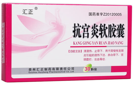 汇正抗宫炎软胶囊招商代理 30粒 汇正制药