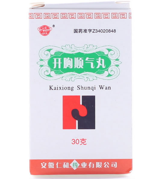 颖开胸顺气丸招商代理 :开胸顺气丸 30g 安徽仁和药业