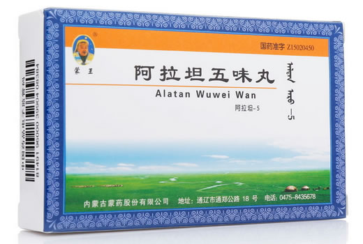 蒙王阿拉坦五味丸招商代理 60粒 内蒙古蒙药