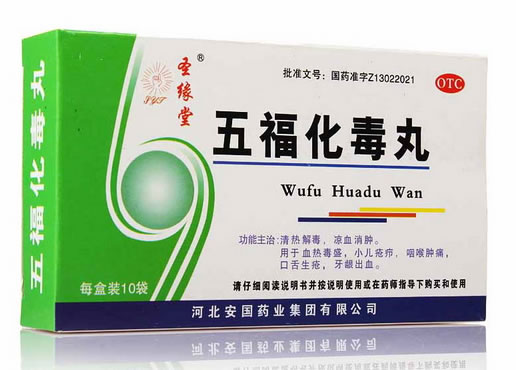 圣缘堂五福化毒丸招商代理 6g*10袋 河北安国药业