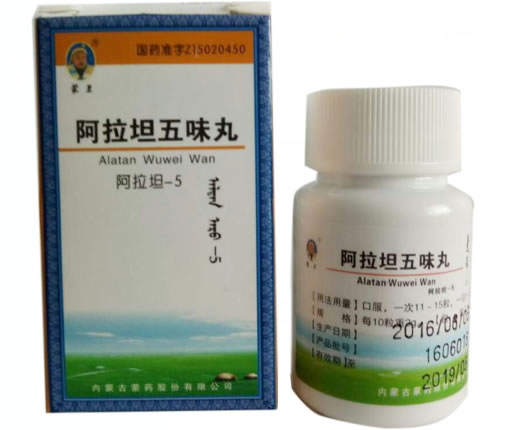 蒙王阿拉坦五味丸招商代理 75g