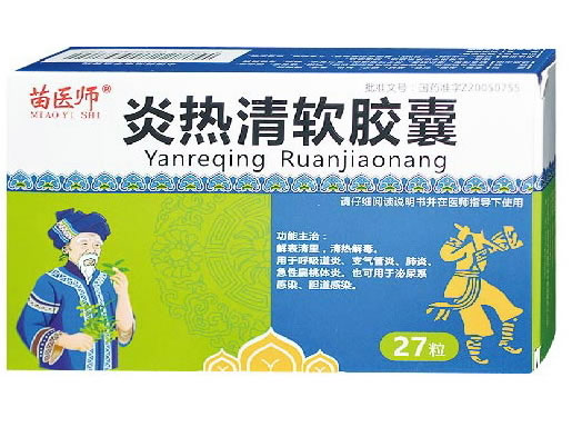 苗医师炎热清软胶囊招商代理 27粒