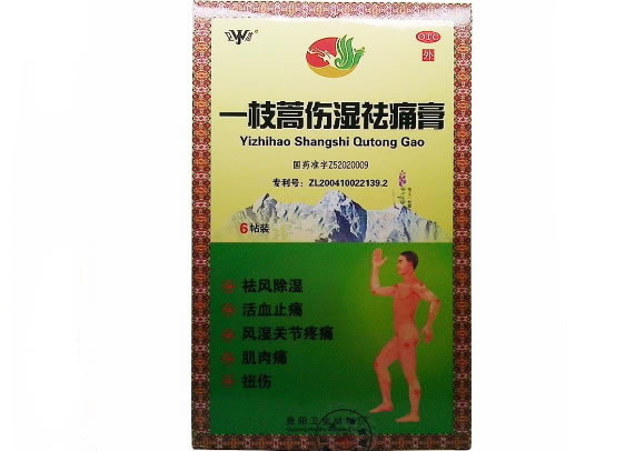 一枝篙伤湿祛痛膏招商代理 6片 贵阳卫生材料厂