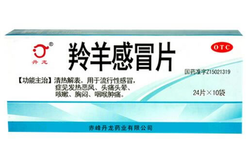 丹龙羚羊感冒片招商代理 24片*10袋