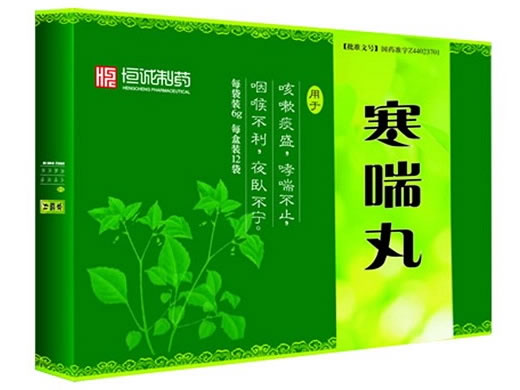 恒诚制药寒喘丸招商代理 12袋