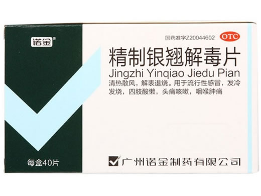 精制银翘解毒片招商代理 40片 诺金制药