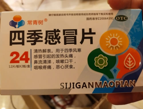 常青树四季感冒片招商代理 24片 辽宁兴海制药