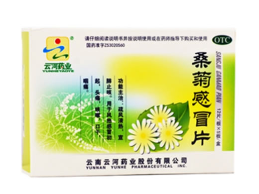云河药业桑菊感冒片招商代理 60片