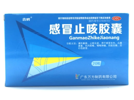鑫烨感冒止咳胶囊招商代理 20粒