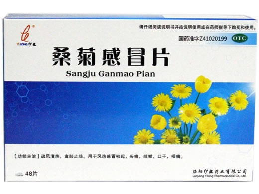 伊龙桑菊感冒片招商代理 48片 伊龙