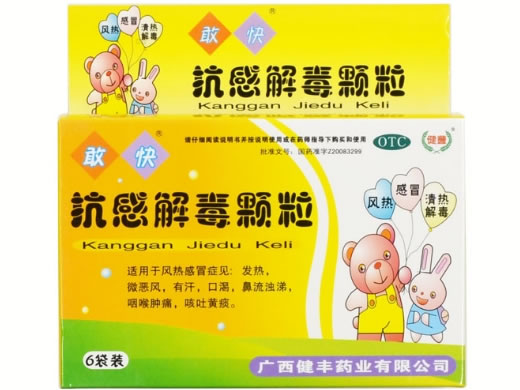 抗感解毒颗粒招商代理 6袋 健丰药业