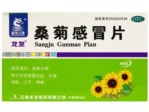 桑菊感冒片招商代理 48片 云南龙发