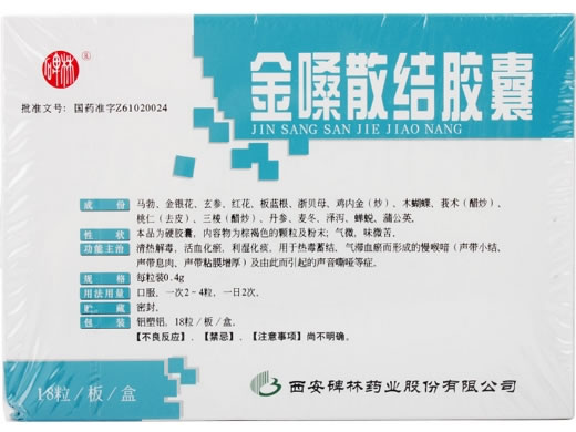 碑林金嗓散结胶囊招商代理 18粒