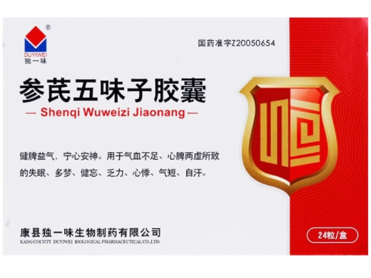 独一味参芪五味子胶囊招商代理 24粒 独一味