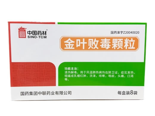 中国药材金叶败毒颗粒招商代理 8袋