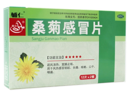辅仁桑菊感冒片招商代理 24片