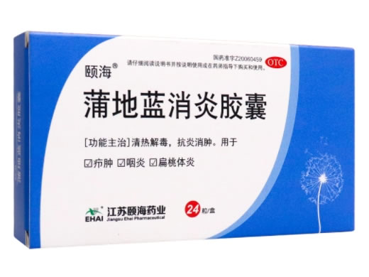 颐海蒲地蓝消炎胶囊招商代理 颐海 24粒 OTC版