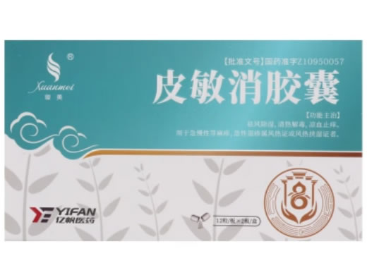 璇美/亿帆医药皮敏消胶囊招商代理 璇美