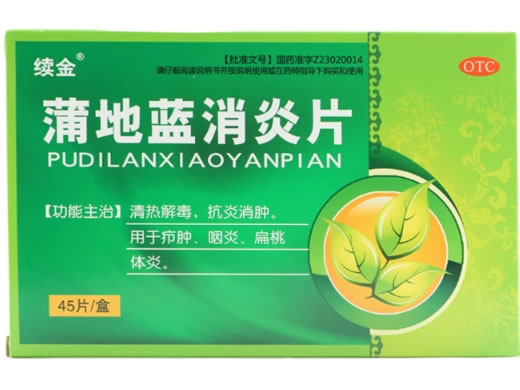 续金蒲地蓝消炎片招商代理 45片