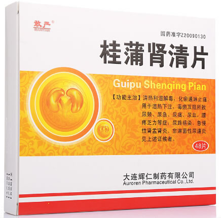敢严桂蒲肾清片招商代理 24片*2小盒 敢严
