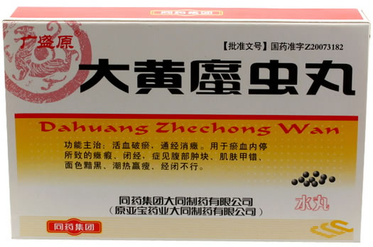 广盛原大黄䗪虫丸招商代理 10袋