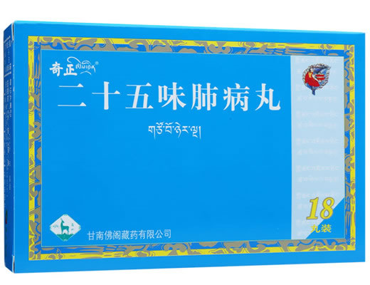 奇正二十五味肺病丸招商代理 18丸 佛阁藏药
