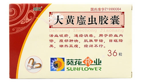 大黄䗪虫胶囊招商代理 36粒 葵花药业