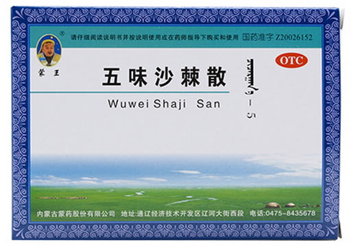 五味沙棘散招商代理 5袋 蒙药股份