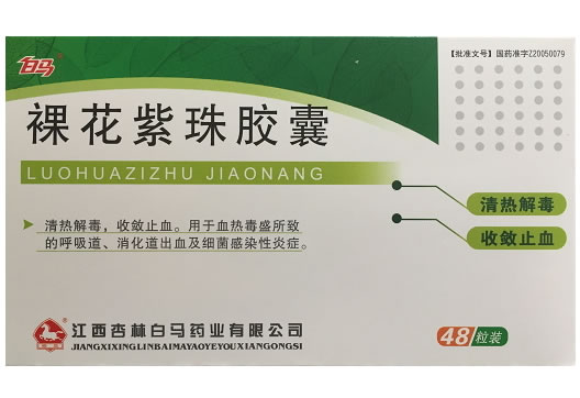 白马裸花紫珠胶囊招商代理 0.3g*48粒 江西杏林白马