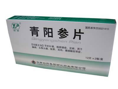 青阳参片招商代理 24片 云南白药