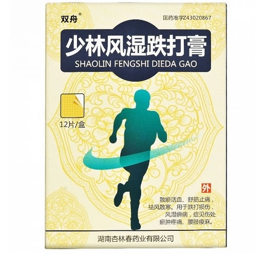双舟少林风湿跌打膏招商代理 12片
